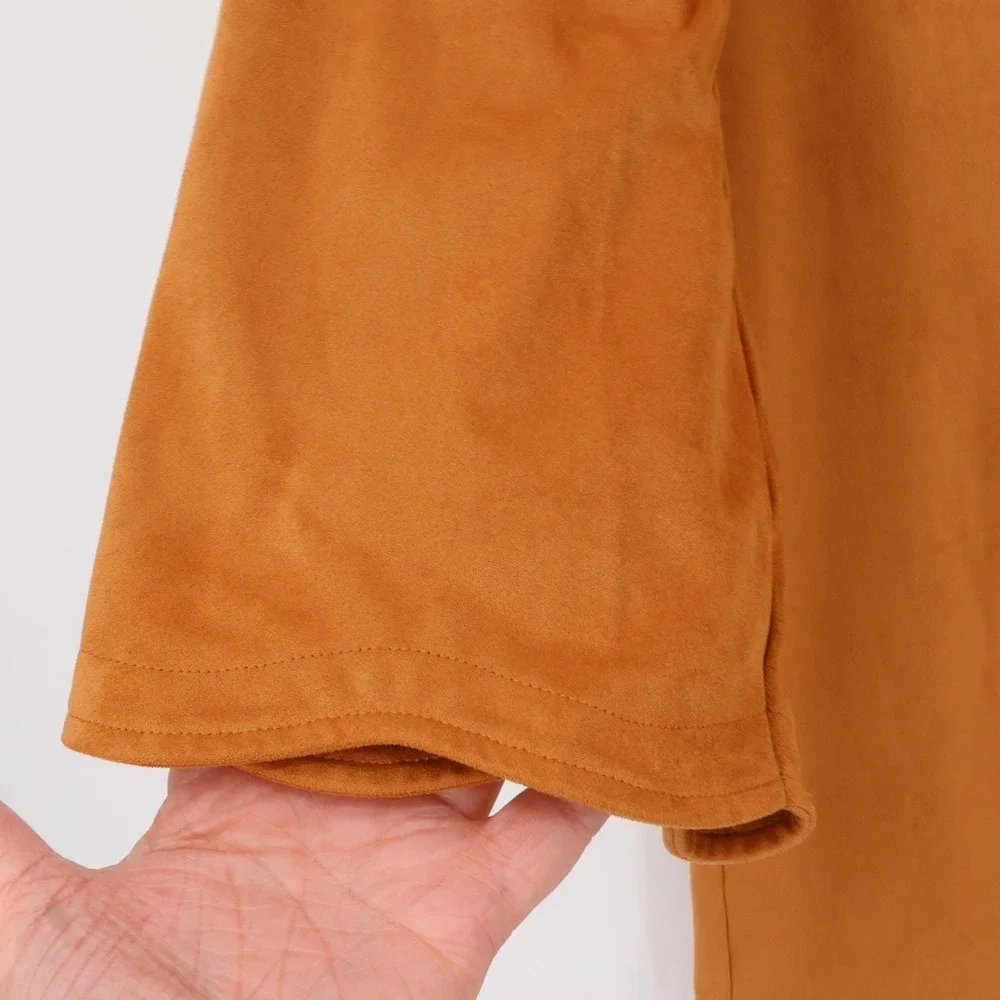 Soft Surroundings Faux Suede Tunic‎ Top Womens Western Coastal Cowgirl Size S